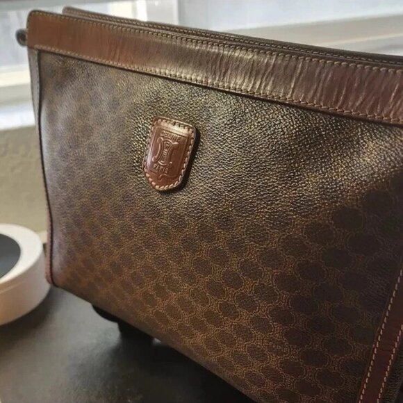 Celine Macadam Vintage Clutch/Zip Pouch EUC w/COA - Picture 2 of 7
